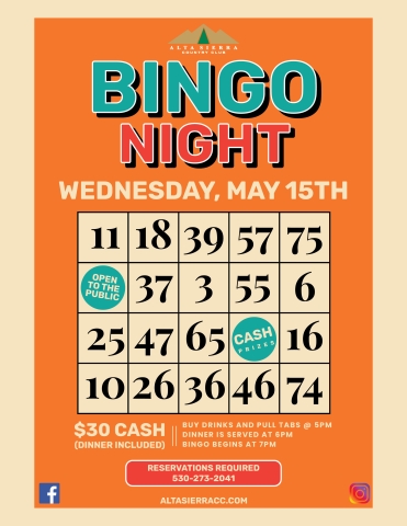 Bingo Night 5 15 24
