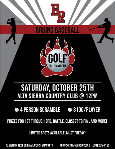 2025 Golf Tournament Flyer