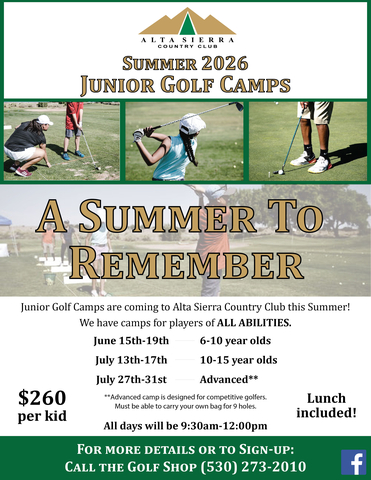 2026 Junior Golf Camps