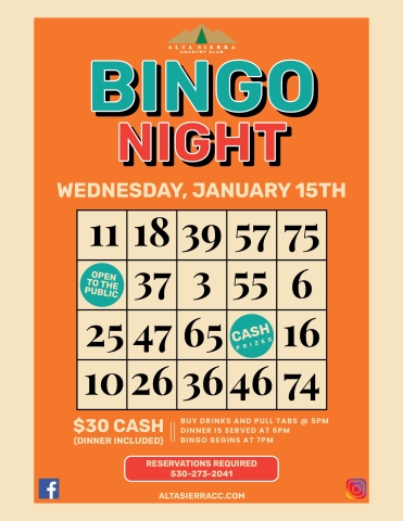 Bingo Night 1 15 24
