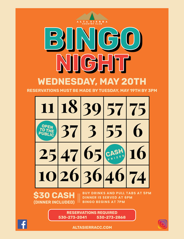 Bingo Night 5 20 26