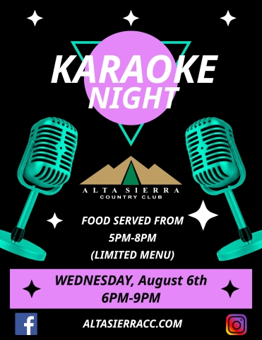 Karaoke Night August 25