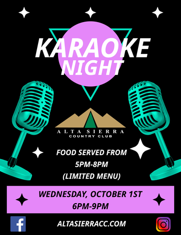 Karaoke Night October 25