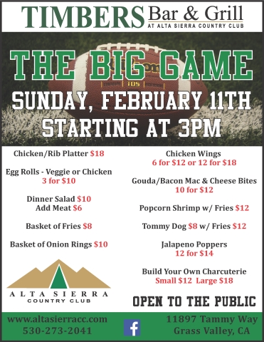 The Big Game Flyer